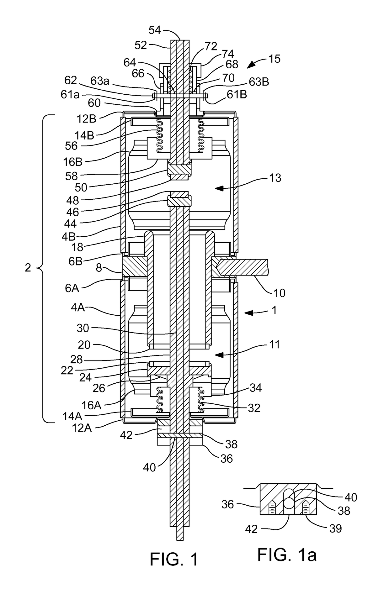 Double break vacuum interrupter