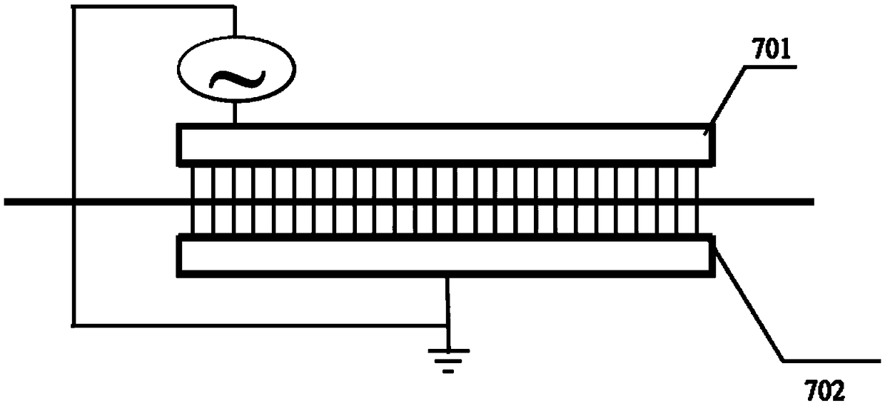 Surface polymerization and continuous treatment warping machine for composite conductive yarns