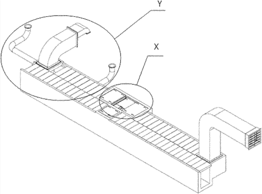 Air duct system of reliability test bed for drive line of high-speed motor train unit