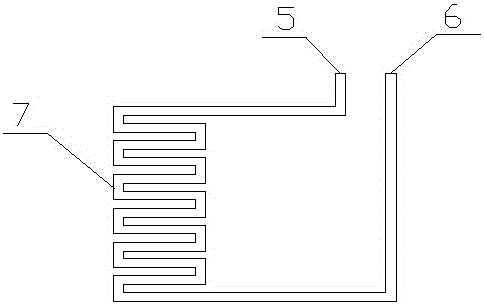 Cooling device in the heat sleeve process of shaft parts