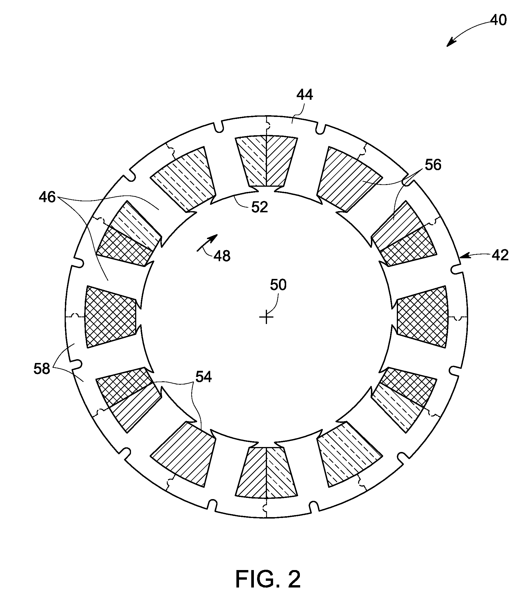 High speed internal permanent magnet machine