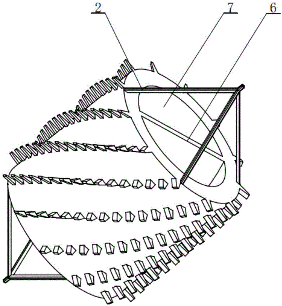 Self-rotating type pipe-blocking prevention rubber ball