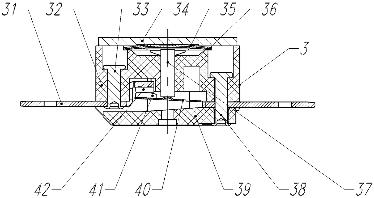 A sudden jump thermostat with double structure