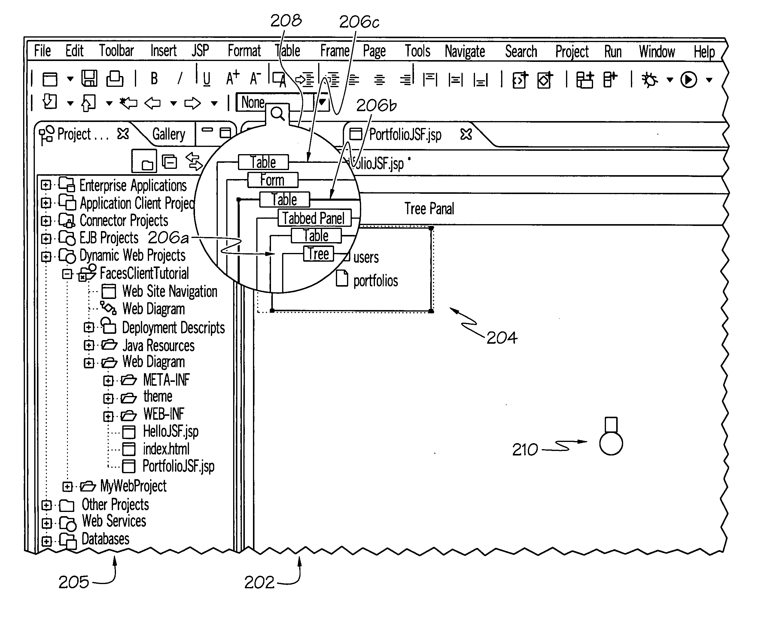 Enhanced visualization and selection of multi-layered elements in a containment hierarchy