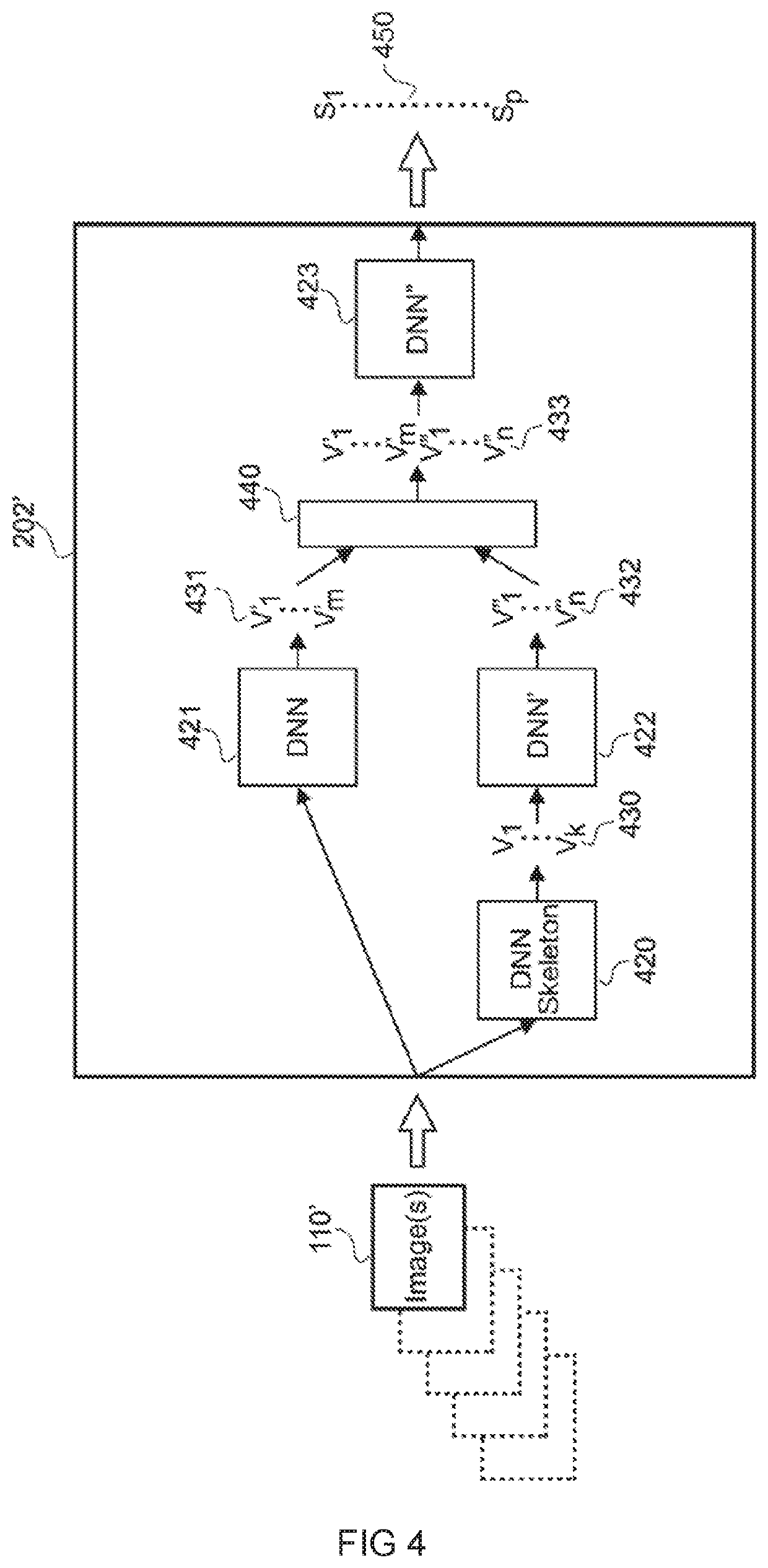 A medical device for transcription of appearances in an image to text with machine learning