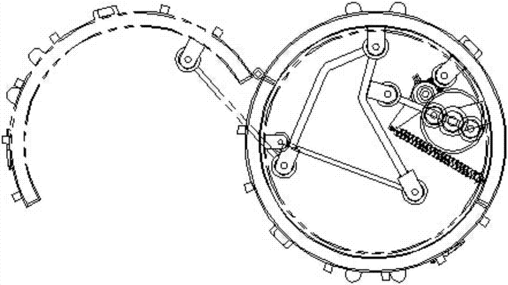 Display structure and display method of Long-March II F-type rocket