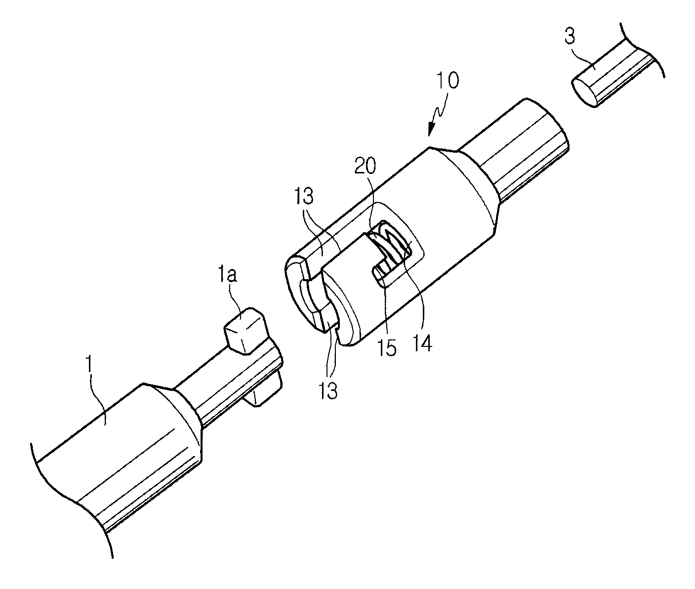 Connecting device of parking cable for electric parking brake