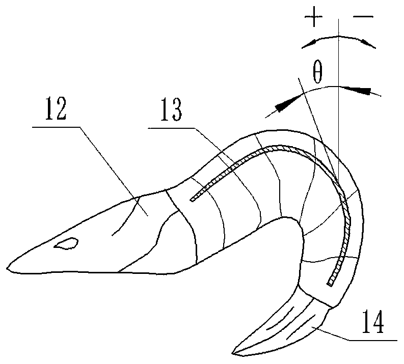 Shrimp line automatic removal device and use method thereof