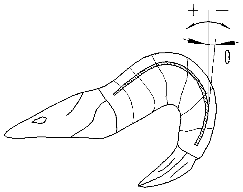 Shrimp line automatic removal device and use method thereof