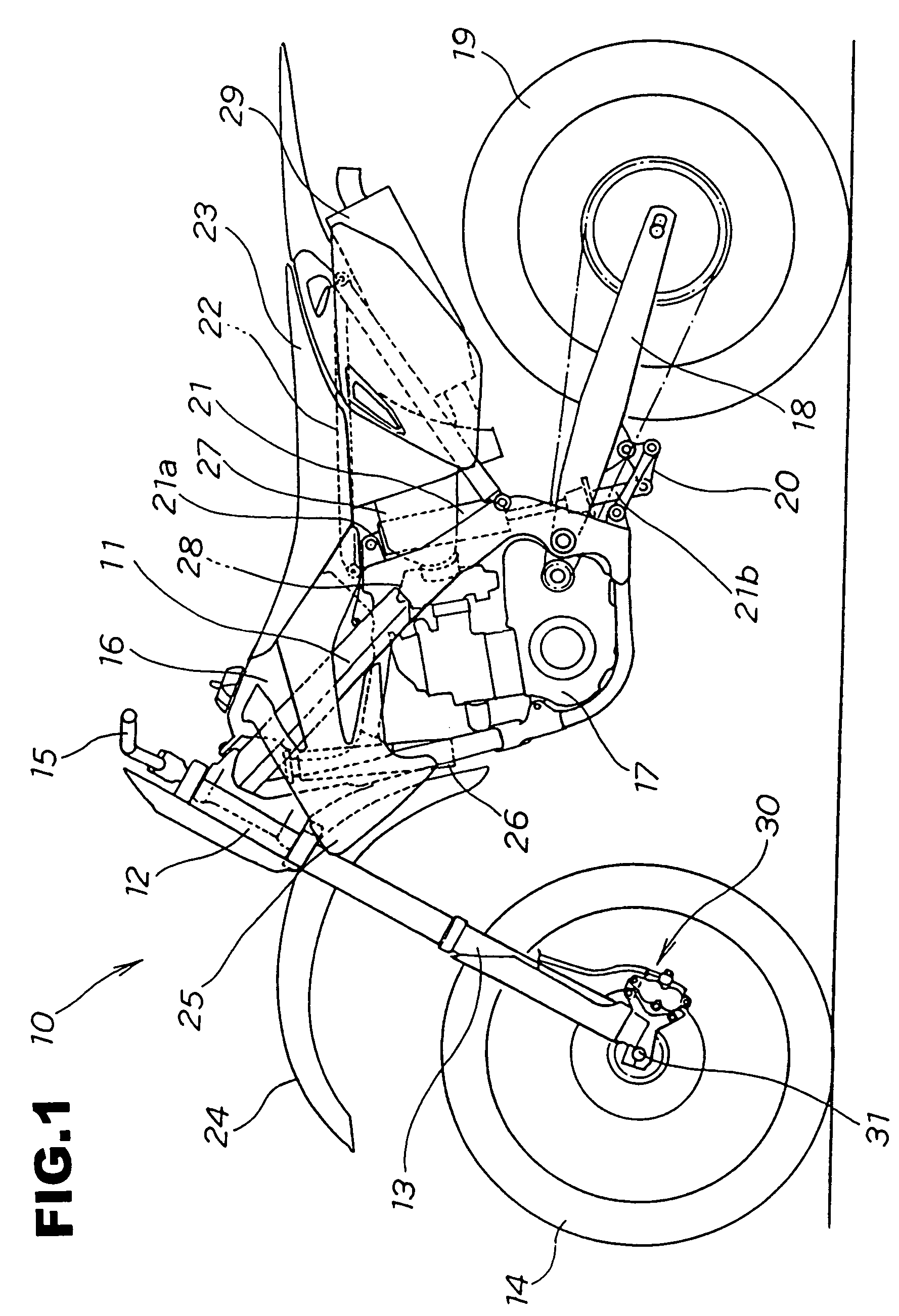 Disk brake unit for motorcycle