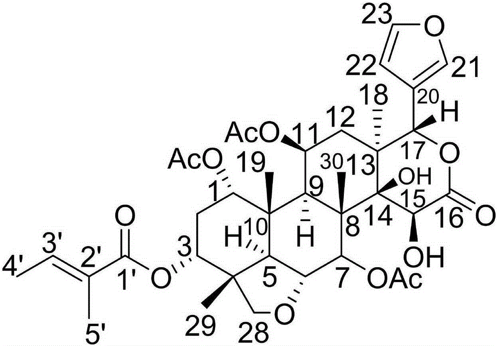 Novel limonin compound, preparation method therefor and medical application thereof