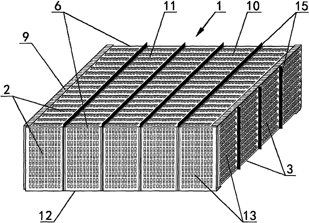 Assembled breathable filling box