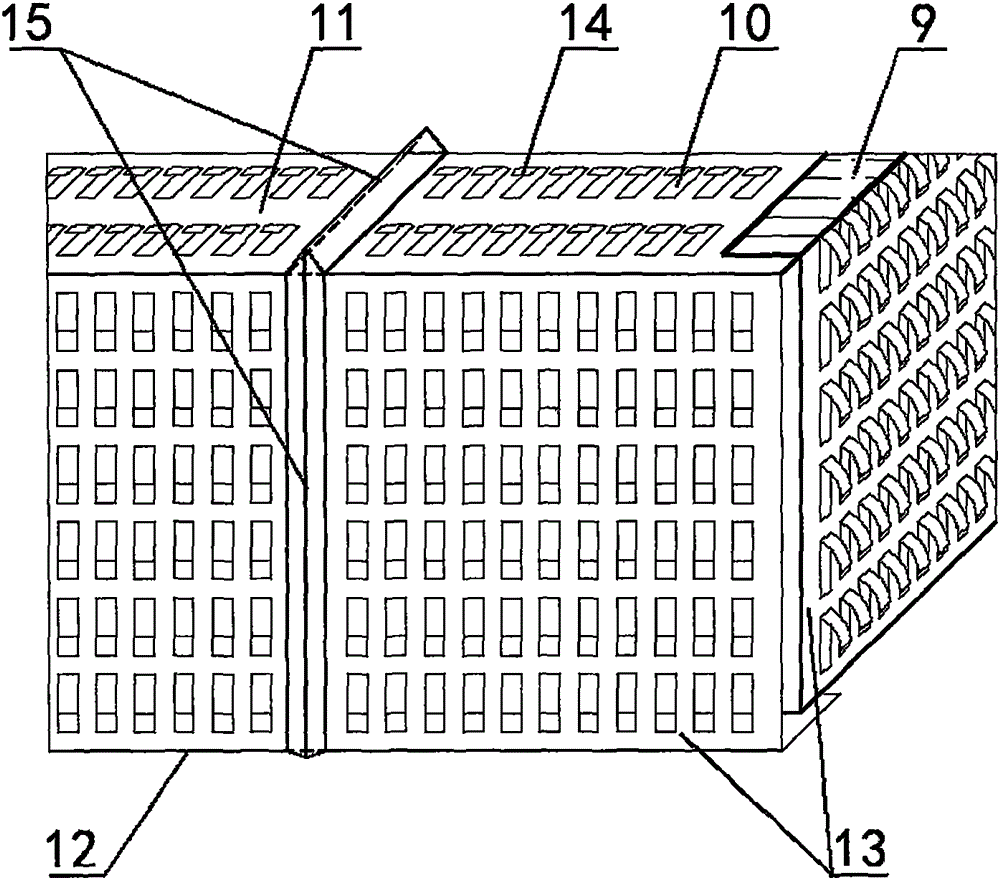 Assembled breathable filling box