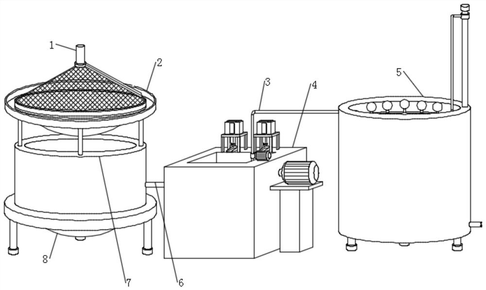 Wastewater treatment device for semiconductor production and processing