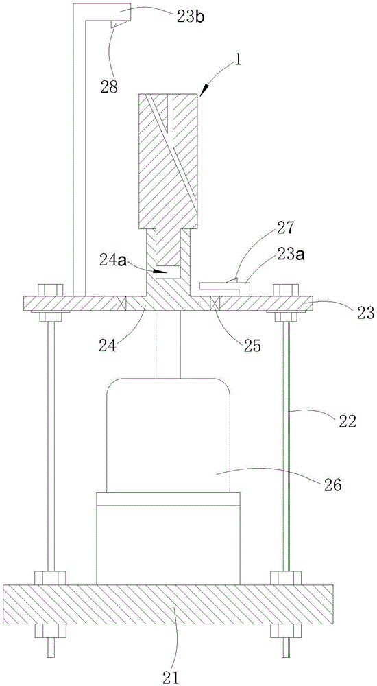 Middle door lock lock body assembly positioning device for railway transportation