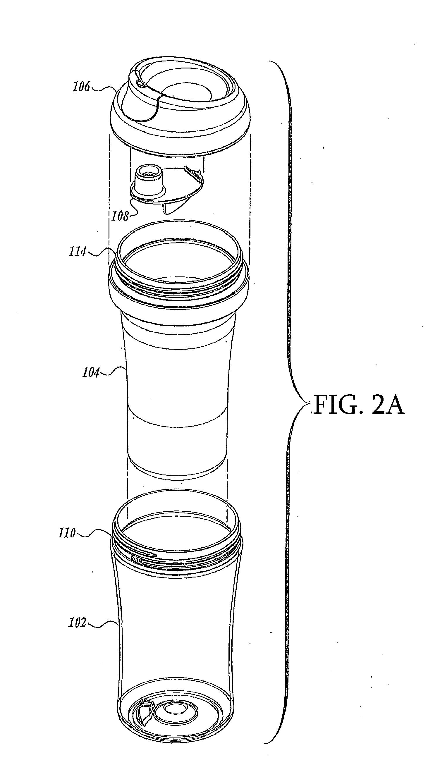 Cup system with removable insulated liner