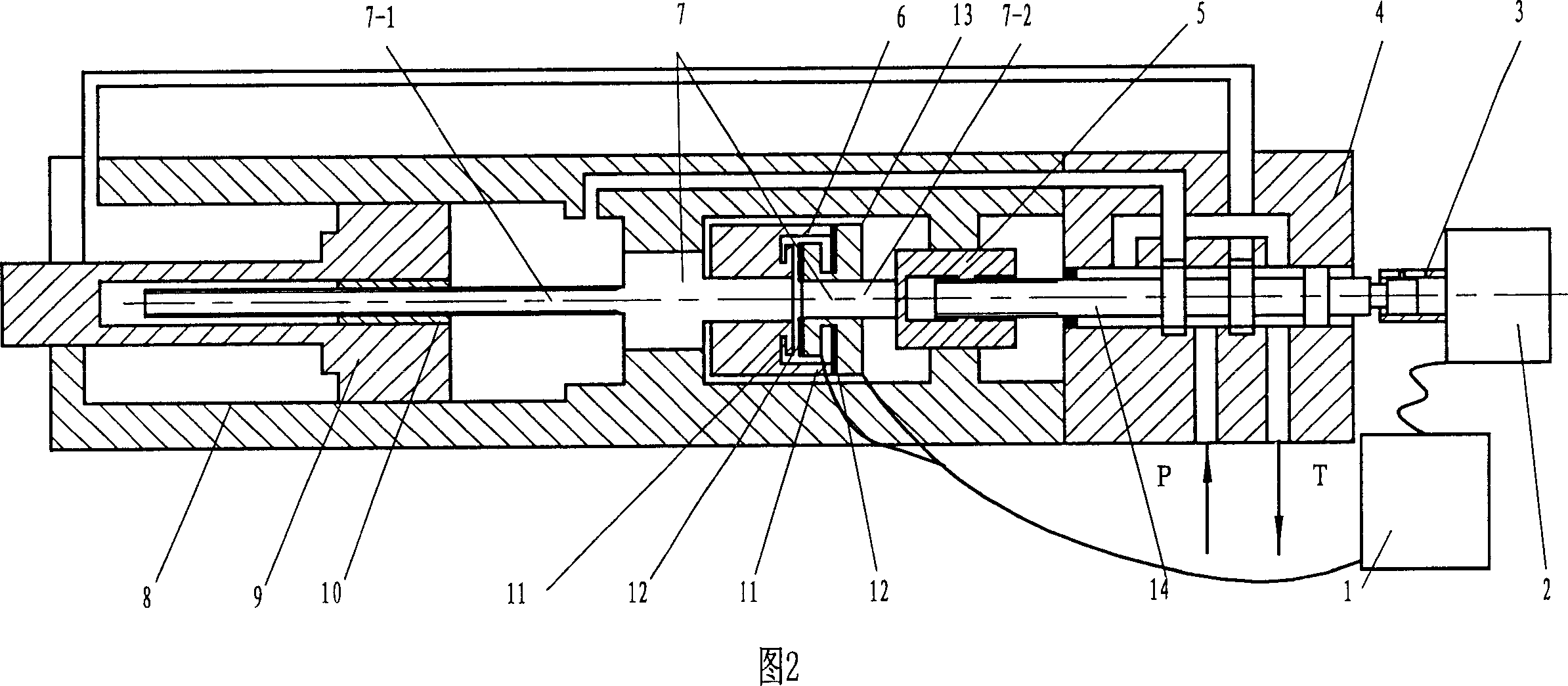 Ratio-variable feedback type digital fluid cylinder