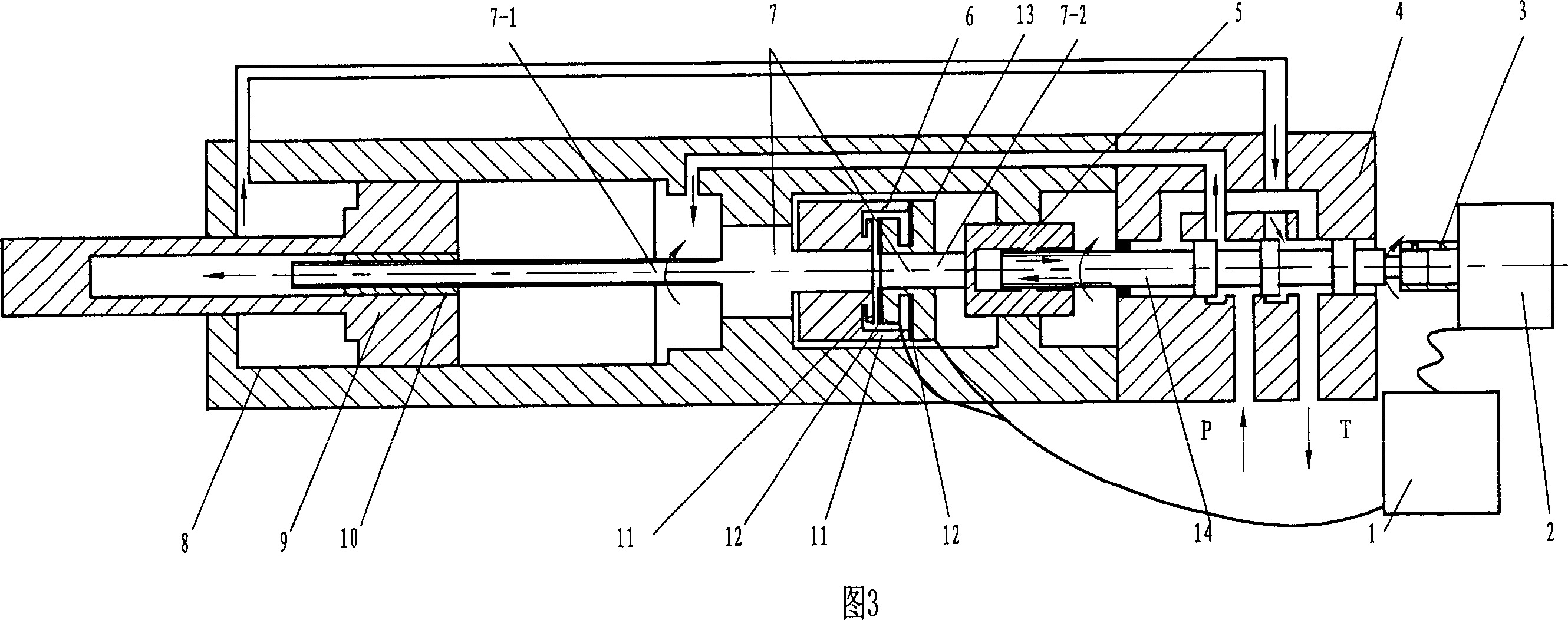 Ratio-variable feedback type digital fluid cylinder