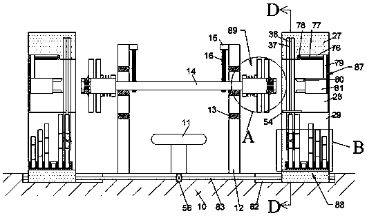 Bench press training device capable of automatically adjusting weight