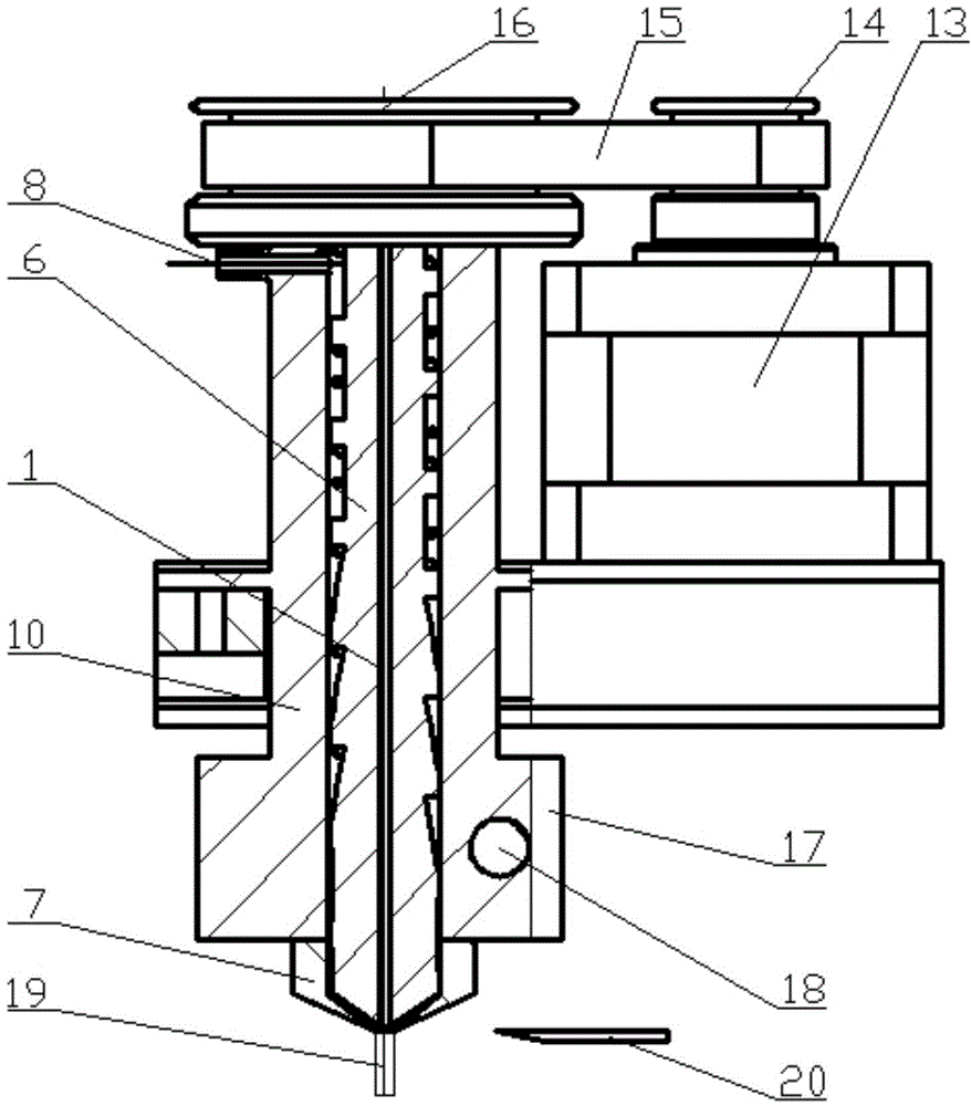 Continuous long-fiber reinforced-type composite material 3D printer and printing method thereof