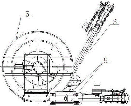 Omnidirectional lifting horizontal sewage suction arm for new-energy joint suction-type sewer scavenger