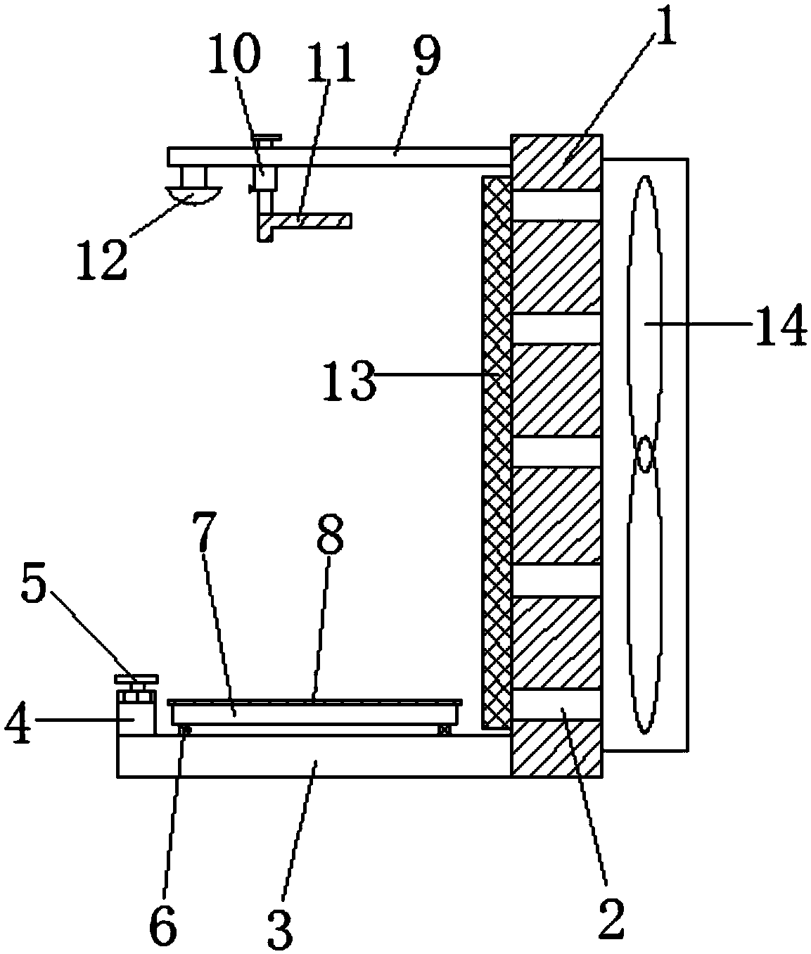 Electric equipment radiating frame