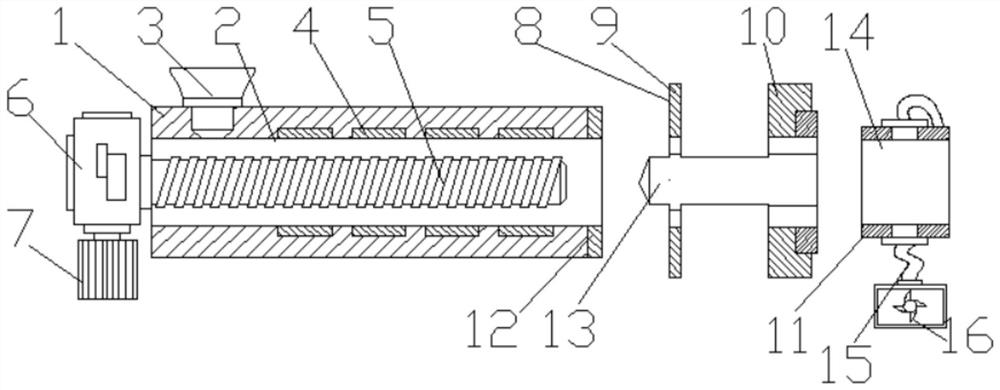 A high temperature resistant cable extruder