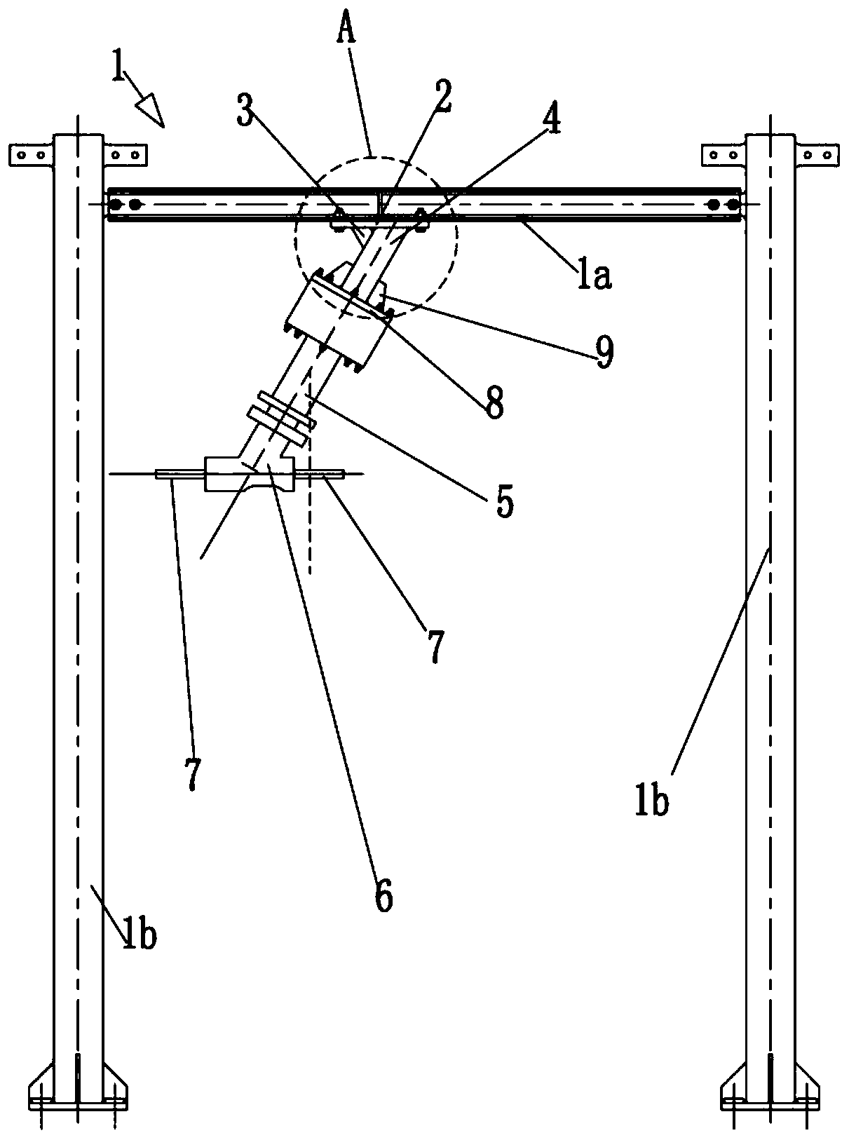 An anti-turnover high-temperature corrosion medium delivery pipeline assembly