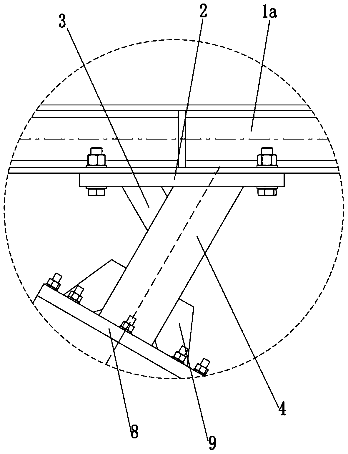 An anti-turnover high-temperature corrosion medium delivery pipeline assembly