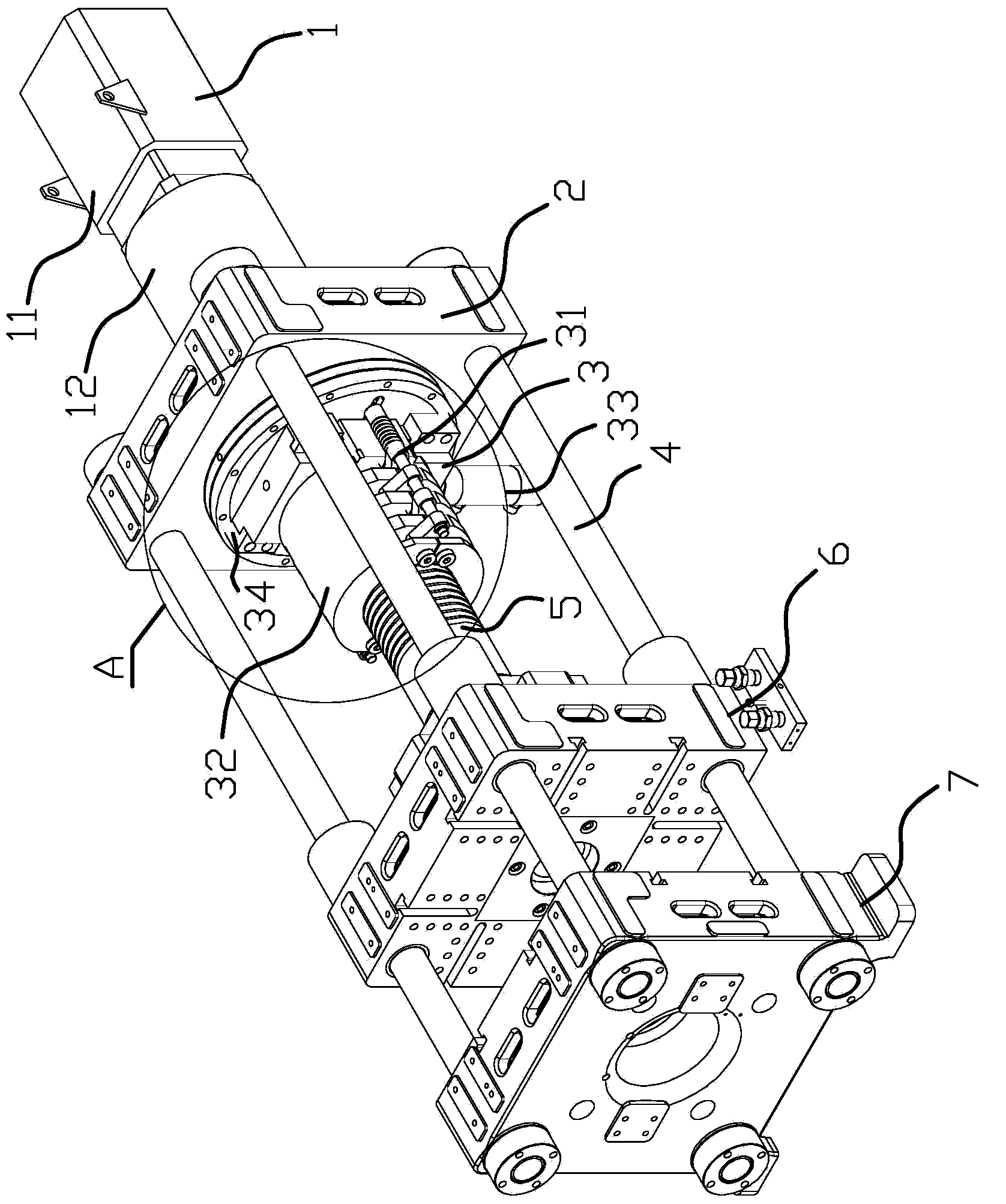 Mold closing mechanism