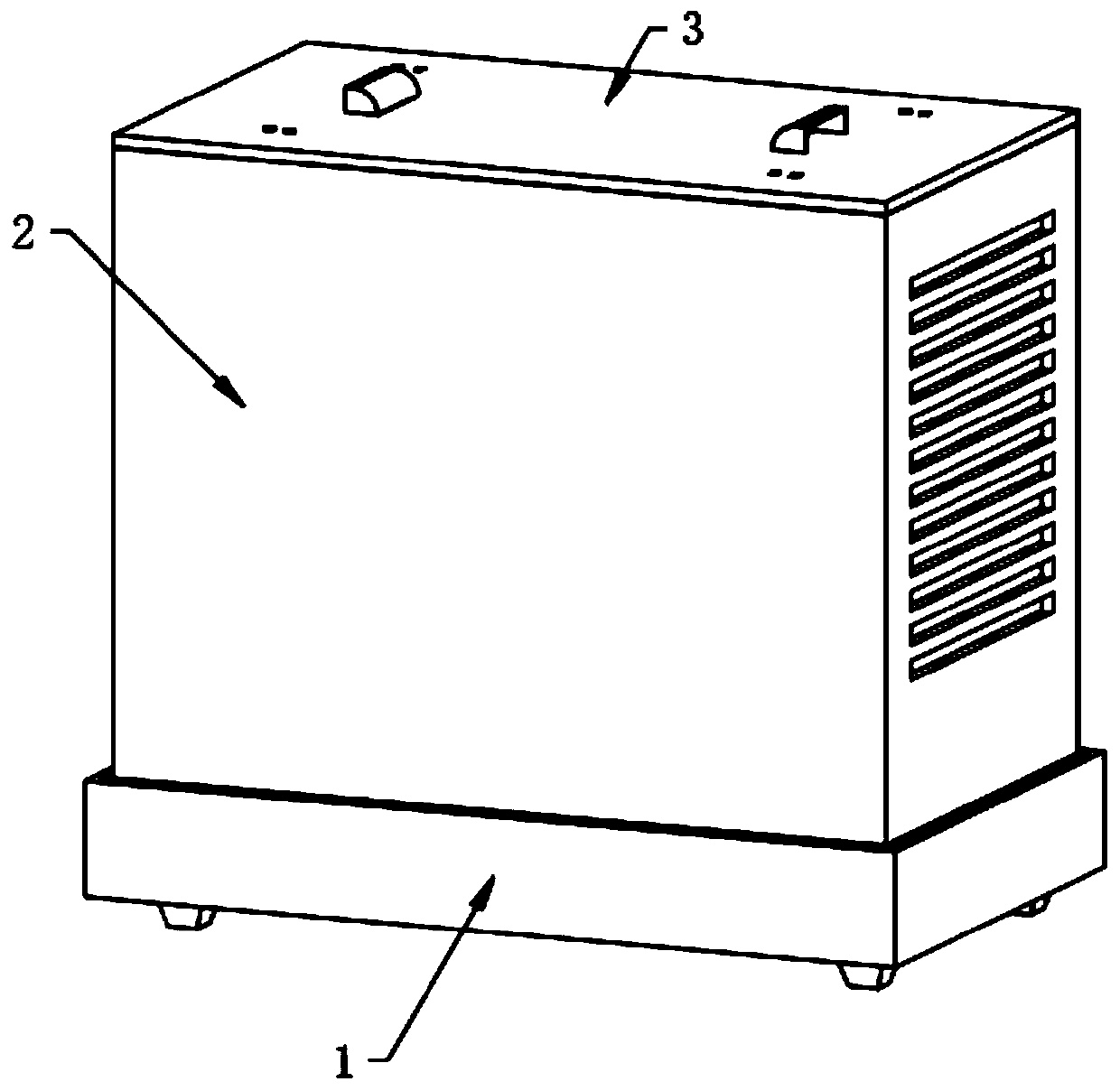 A computer protective case with shock-absorbing function