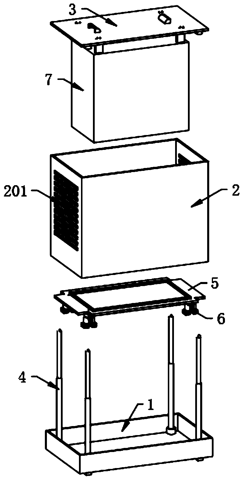 A computer protective case with shock-absorbing function