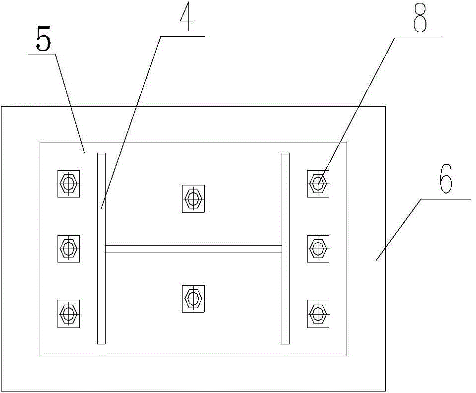 Connection device and connection method for preventing steel structure column foot from being tensioned