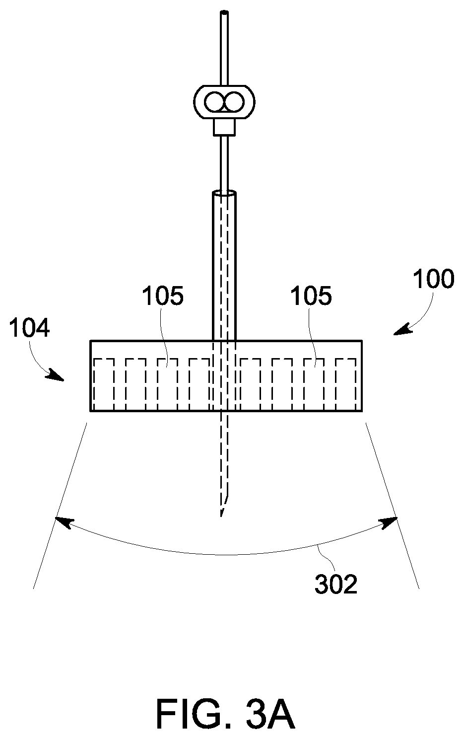 Ultrasound probe with an integrated needle assembly and a computer program product, a method and a system for providing a path for inserting a needle of the ultrasound probe