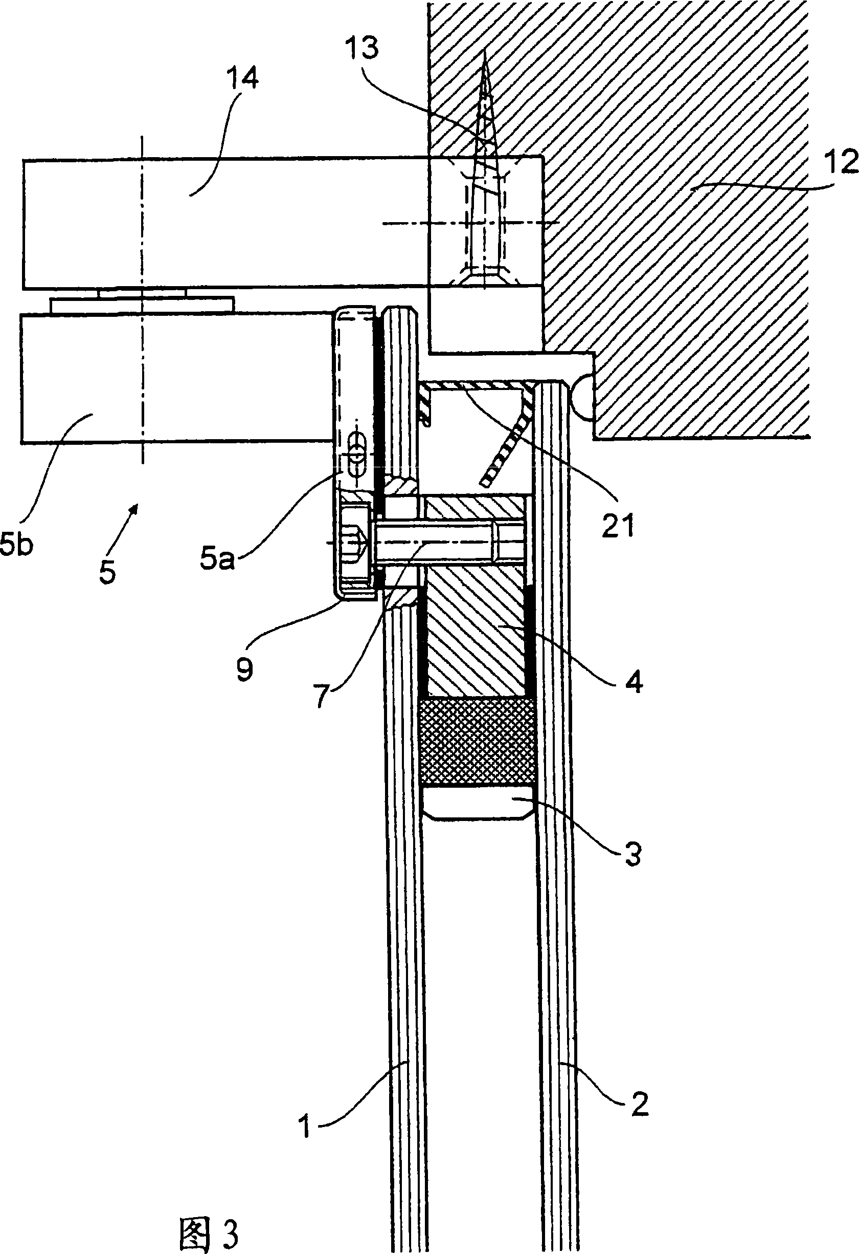 Door with a rotatably mounted door leaf