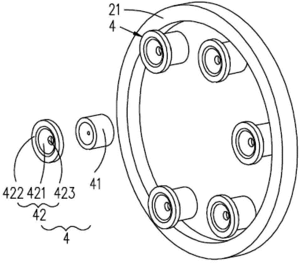 Point-connected curtain wall fixture