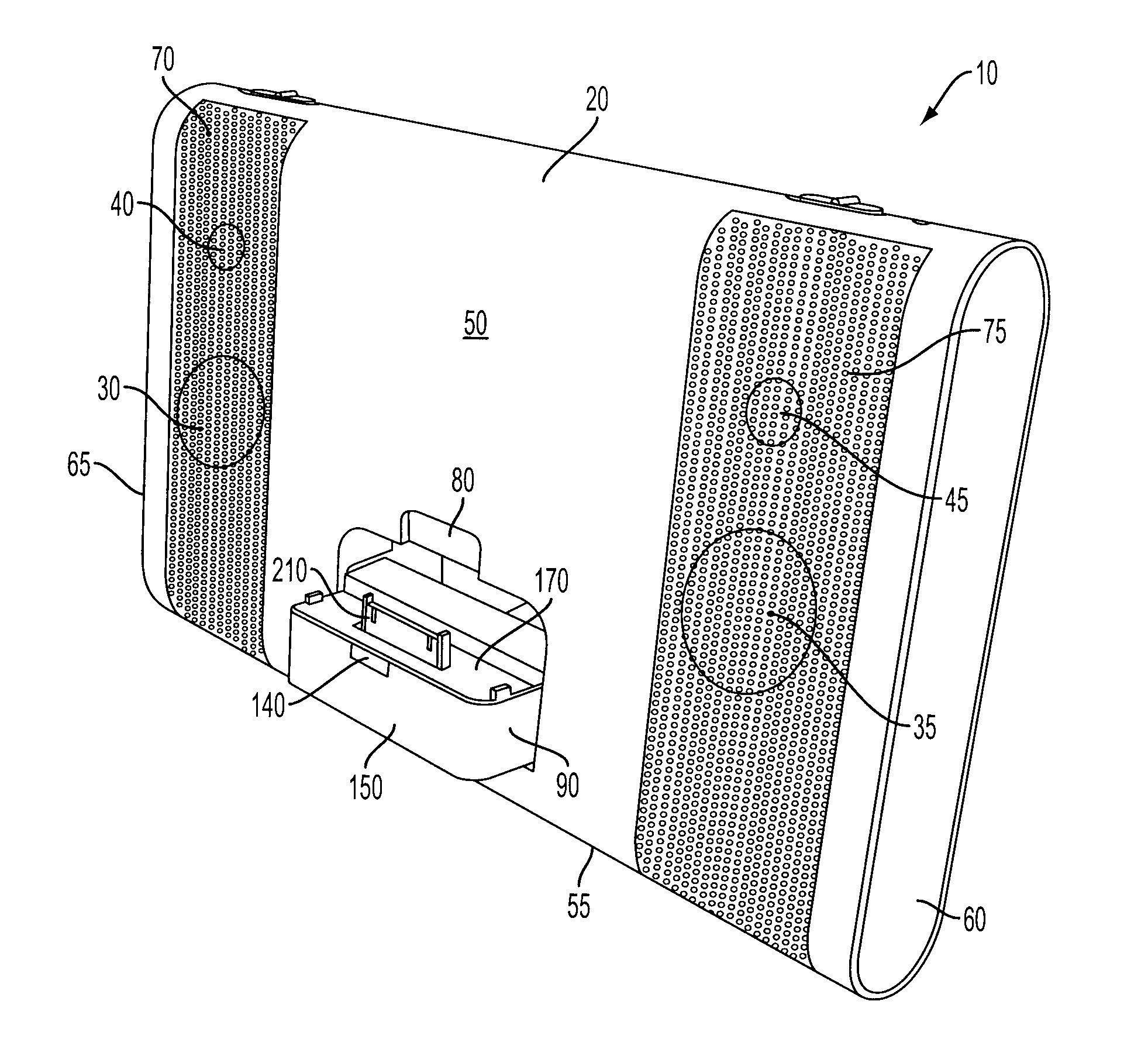 Compact portable media reproduction system