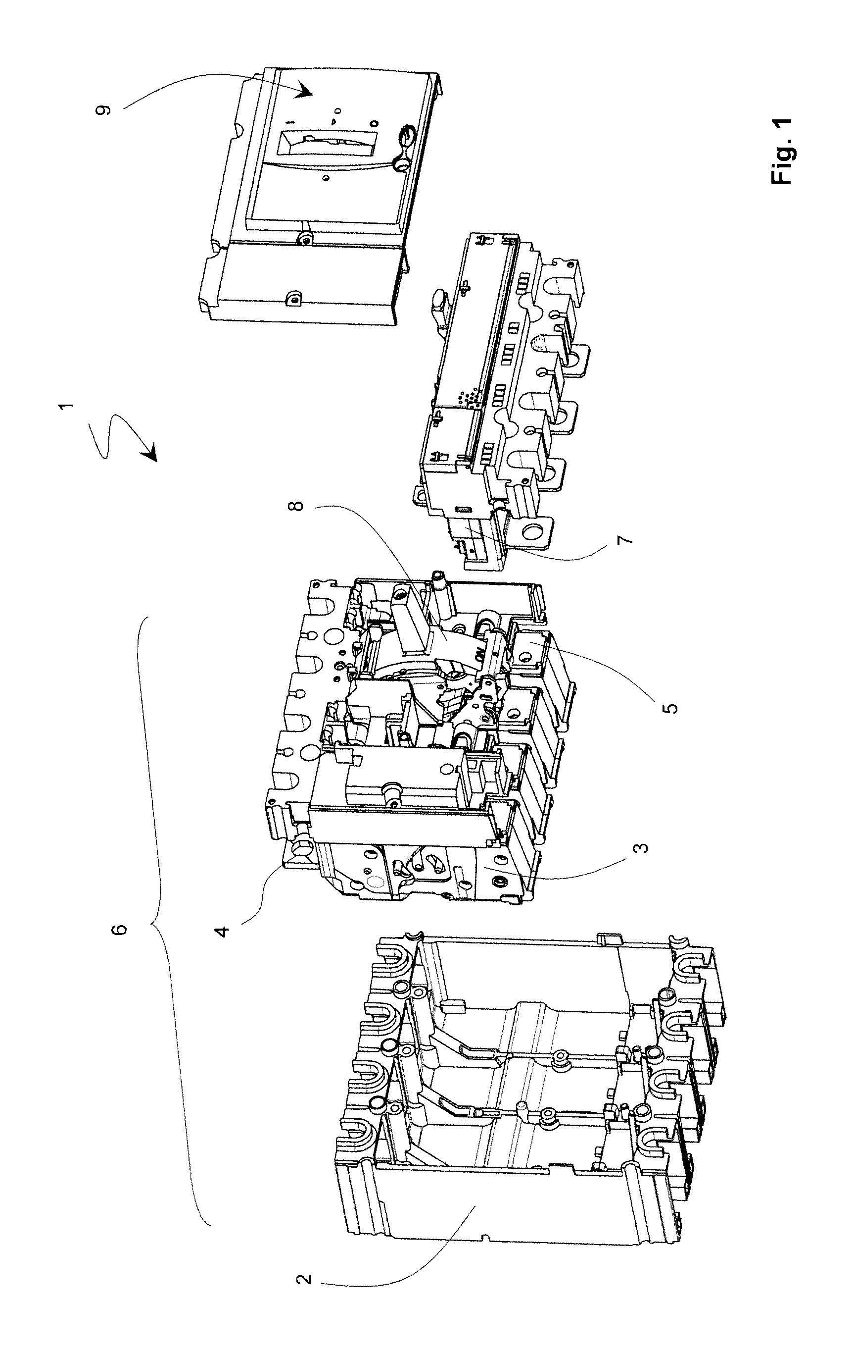 Functional Separating Spacer of the Cartridges in a Multipole Switchgear Device and Circuit Breaker