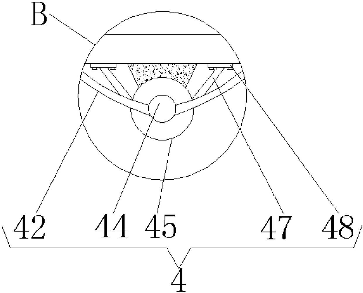 Steel plate grinding device