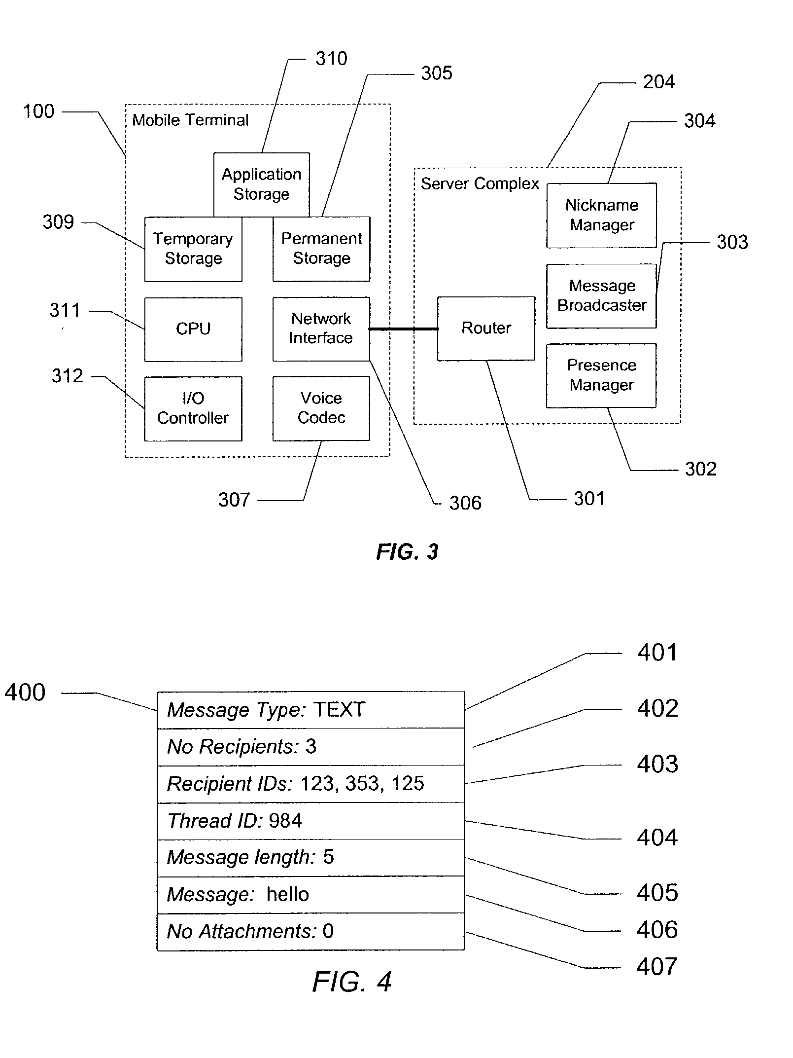 Method and system for displaying group chat sessions on wireless mobile terminals