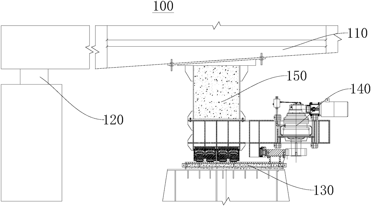 Swing construction method for bridge and swing bridge system