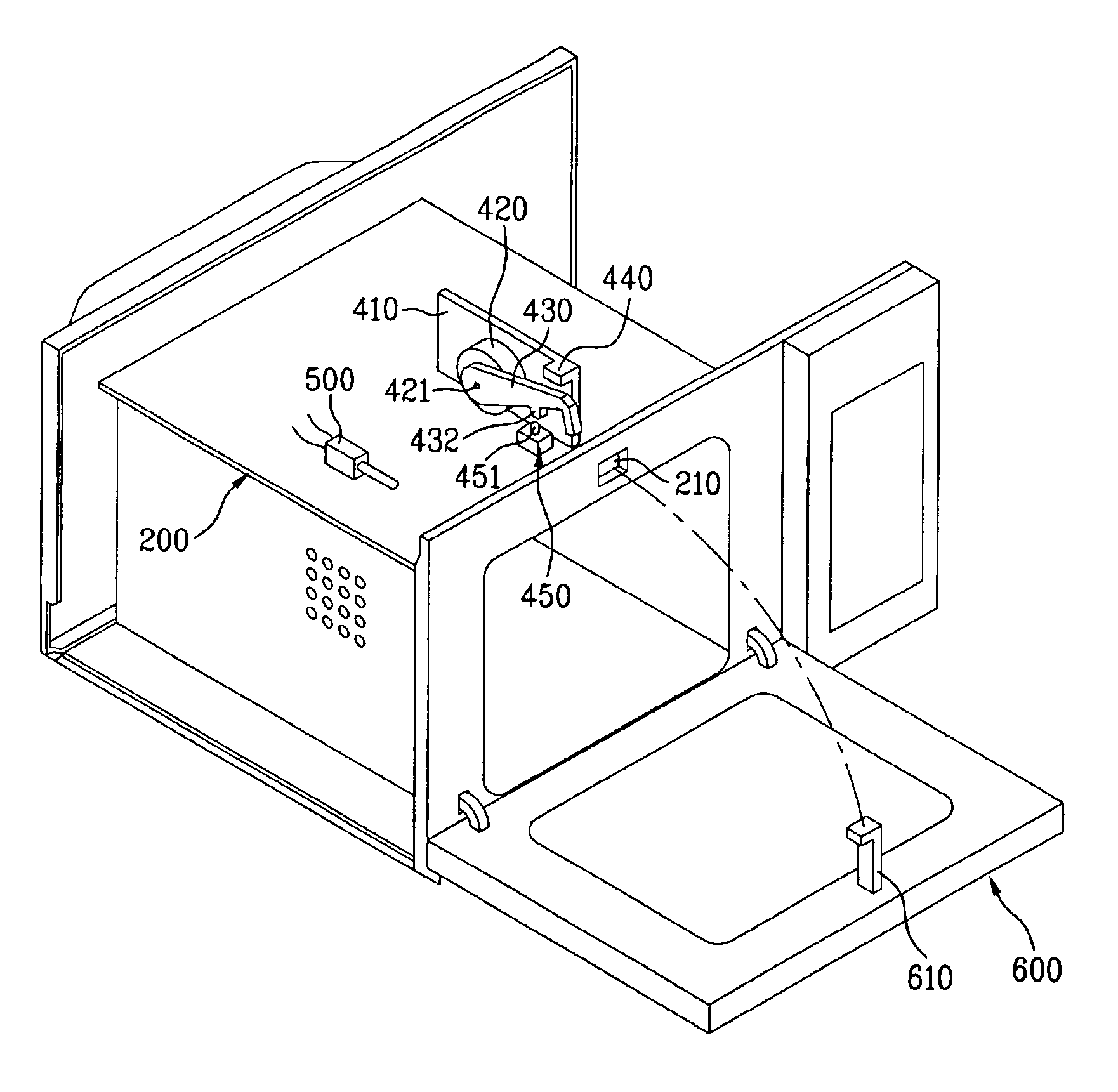 Safety device of electric oven