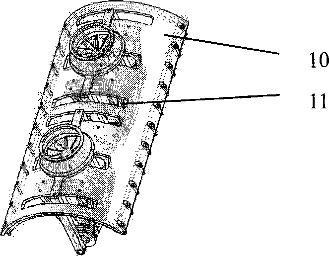 Underwater robot draining propelling device