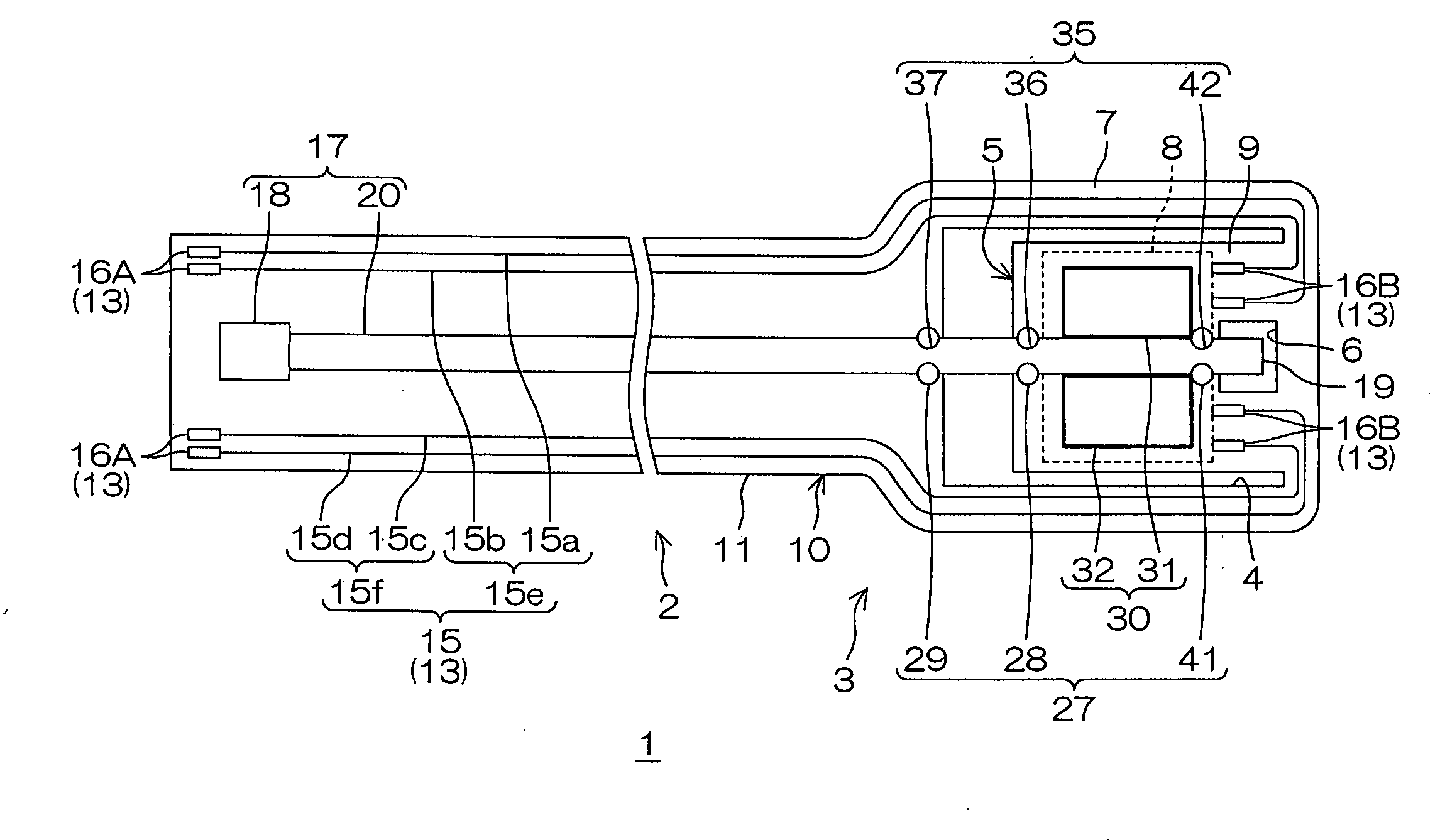 Suspension board with circuit