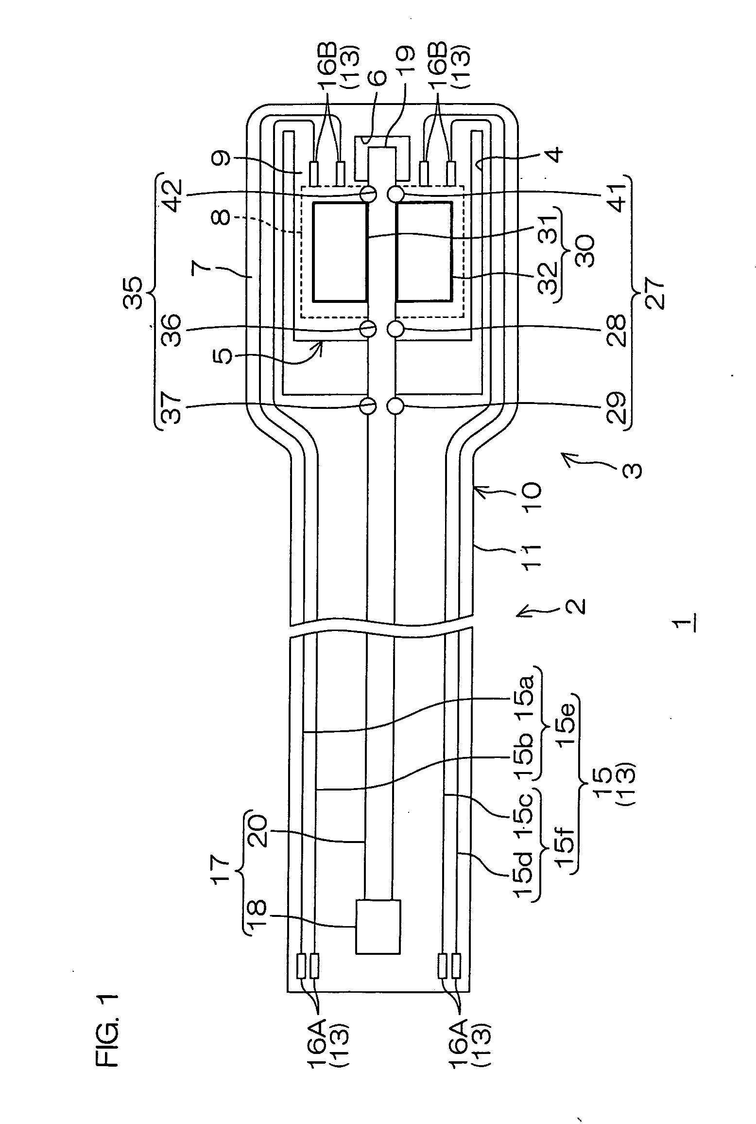 Suspension board with circuit