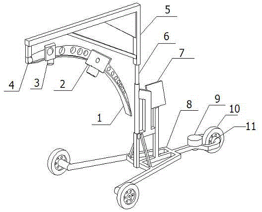 Detecting device and method for malondialdehyde content of field maize plant leaves