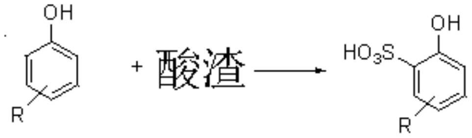 Acid residue treatment method and binary oil displacement surfactant