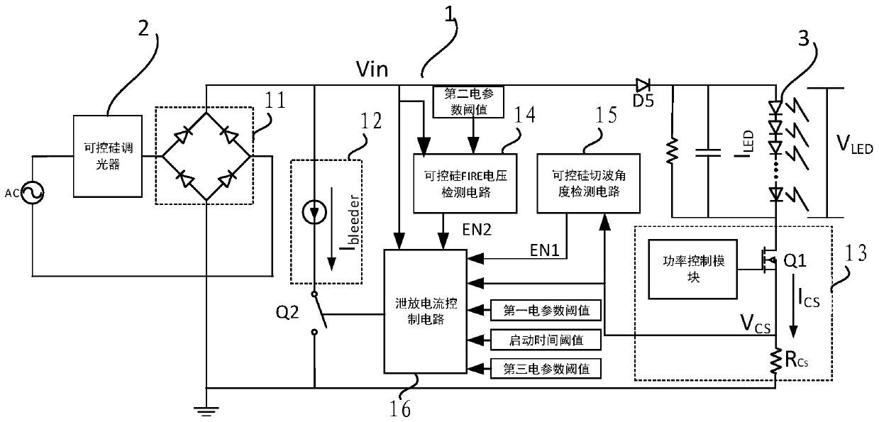 LED driving circuit, load control system, load system and control method