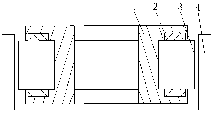 A hollow cup brushless motor protected by injection molding