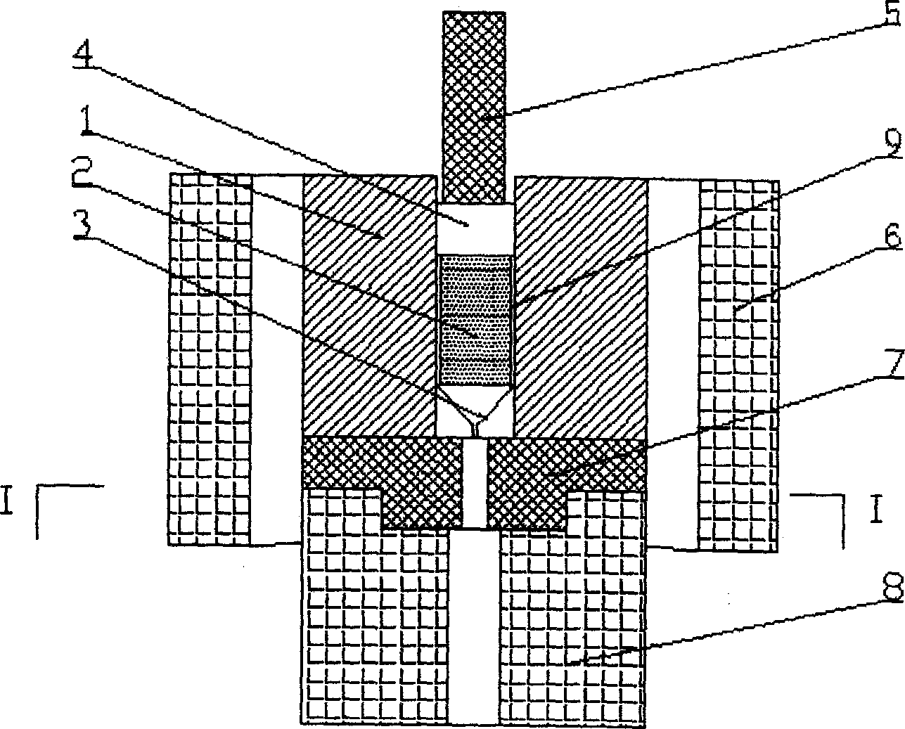 Magnesium alloy wire continuous extruding method